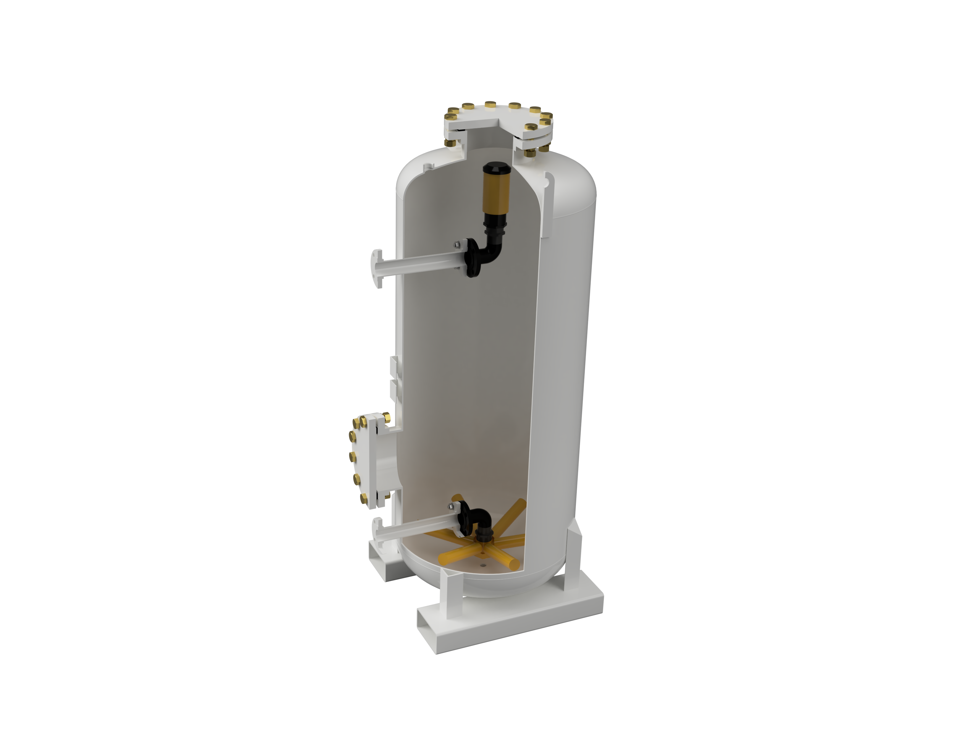 a cross section of a carbon vessel